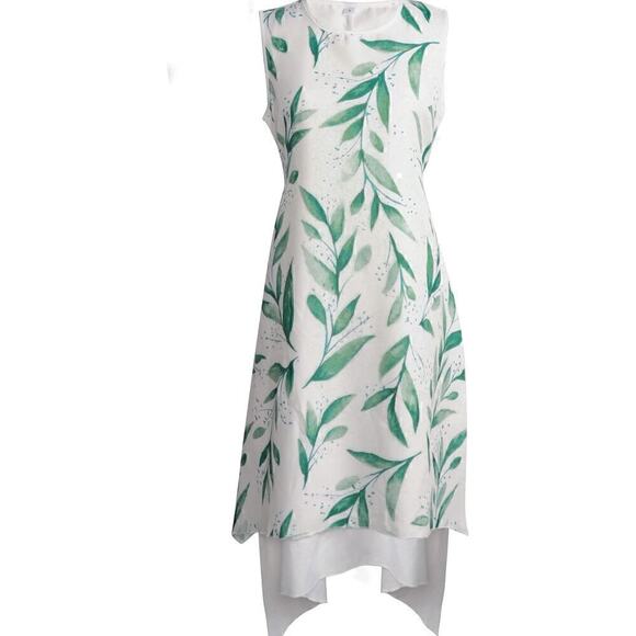 Women's 2 Piece Outfit Floral Sleeveless Loose Maxi with Jacket Formal - Picture 3 of 5